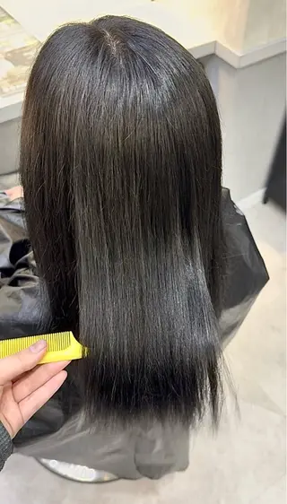ミディアム 韓国艶ヘア✨️/ 縮毛矯正🫧‪/ハナのヘアスタイル