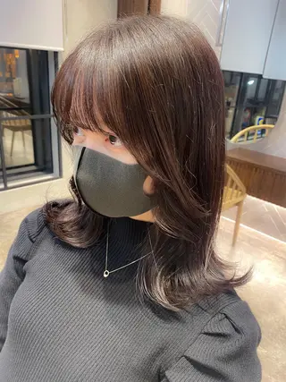 セミロング 髪質改善/荒川 慶成のヘアスタイル