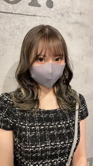 セミロング カラー 韓国レイヤー/ 顔周り💕田中将吾のヘアスタイル