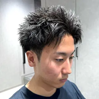ショート パーマ メンズ スパイキーショート パーマ🔥ritaのヘアスタイル