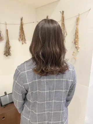 セミロング カラー はだゆうき @hadadan08のヘアスタイル