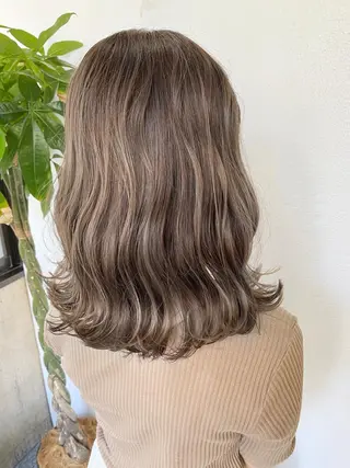 ミディアム カラー Be:arc【ビアーク】所属・⭕️ダメージレス特化 髪質改善🥇丸山憲人のヘアスタイル