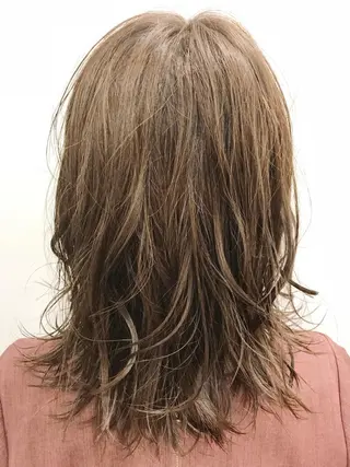 セミロング カラー 池田 雄太 ✨美髪縮毛矯正✨のヘアスタイル