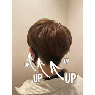 ショート カラー メンズ 🪽羽エク/Ash 店長/折目奈央🪽のヘアスタイル