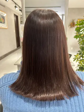 セミロング hair salon A 【エース】所属・🫧高鹿汰一髪質改善 /白髪ぼかし🫧のヘアスタイル