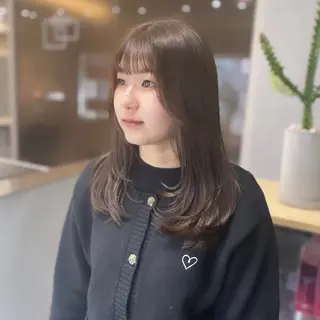 セミロング カラー Rui/透明感カラー 暖色/レイヤーカットのヘアスタイル