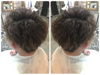 ショート パーマ メンズ ルービック 梅田茶屋町店のヘアスタイル