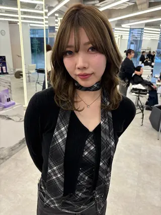 セミロング 透明感/韓国風 🇰🇷RYUKIのヘアスタイル