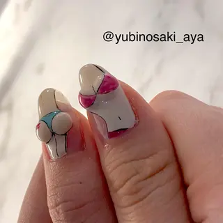 ネイル ゆびノさき茨木店 ニュアンス/アートのネイルデザイン