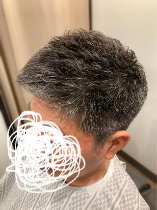 ショート メンズ 徒歩3分ビジネスマン カット👦🏻うしだのヘアスタイル