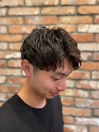 ミディアム メンズ 田中 瑠星のヘアスタイル