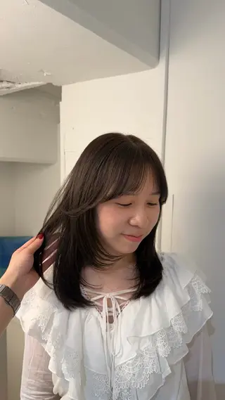 ミディアム カラー Lomalia Rukaのヘアスタイル
