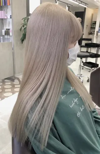 ロング カラー GiseL天神カラー 髪質改善/ブリーチのヘアスタイル