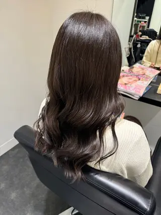 ロング カラー hairsalon de Forever本店所属・笠原未稀/カット・ ハイライトモデルのヘアスタイル