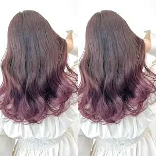 ロング カラー ブリーチ無しダブル カラー🦕まどかのヘアスタイル