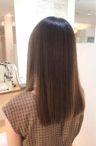 ロング パーマ 山岡 徹也のヘアスタイル