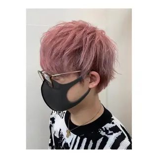 ショート カラー メンズ 白髪ぼかし脱白髪染め 大塚綾のヘアスタイル