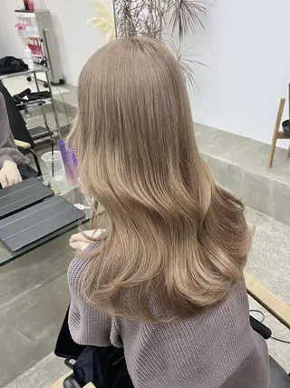ミディアム カラー Nought etre 西金沢のヘアスタイル