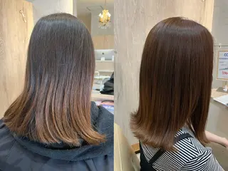 ミディアム カラー gabi hair LOOB所属・hina ★秋葉区★のヘアスタイル