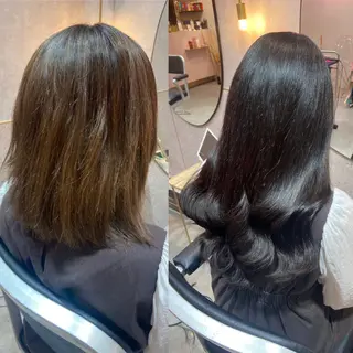 ロング カラー 新宿/韓国ヘア 中明度カラー/かやのヘアスタイル