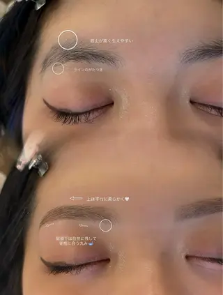 アイブロウ une fleur MOENOのマツエク・マツパデザイン