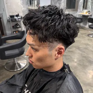 ショート カラー パーマ ヘアアレンジ メンズ キッズ 🔷横浜1のパーマ 職人🔷将太郎のヘアスタイル