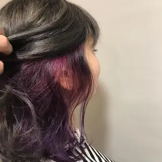 ミディアム カラー 長谷川 誠志のヘアスタイル