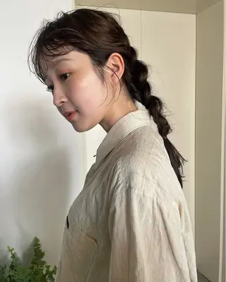 ロング カラー ヘアアレンジ December渋谷所属・無料カットモデル募集 / 涼 乃のヘアスタイル