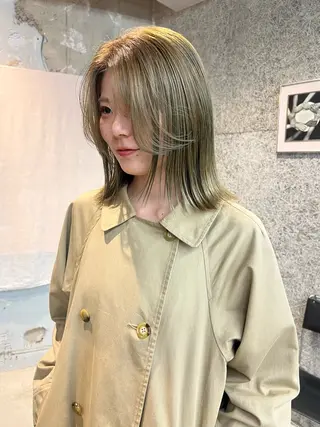 ミディアム カラー yu  /透明感 カラー/caseyのヘアスタイル