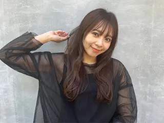 ロング 青田 明日海のヘアスタイル