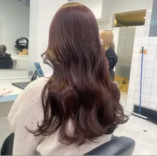 ロング カラー 🩵透明感カラー× 縮毛ボブ🩵ヒナノのヘアスタイル