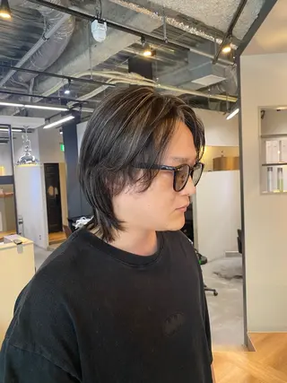 カラー メンズ 【博多ハイライトカラ ー】中島啓太のヘアスタイル