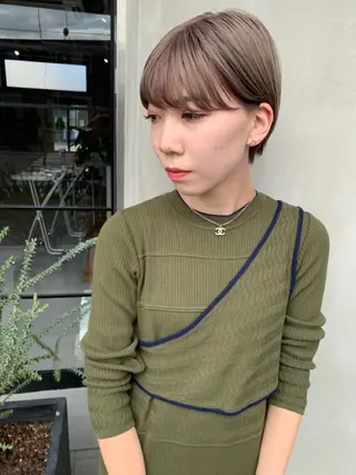 ショート カラー yuga/ パーマのヘアスタイル