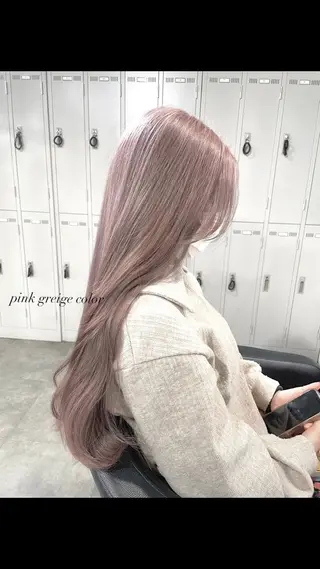 ロング カラー パーマ ヘアアレンジ メンズ 透明感カラー・レイヤ ー🎀amika🎀のヘアスタイル