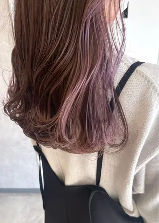 セミロング カラー ヘアアレンジ merci.所属・🌻あいり merci.🌻のヘアスタイル