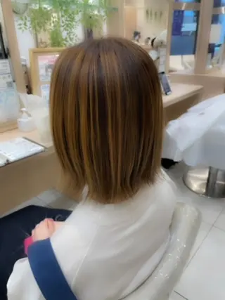 ミディアム 森 瑠海のヘアスタイル