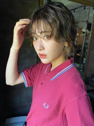 ミディアム パーマ 鎌田健/ パーマのヘアスタイル