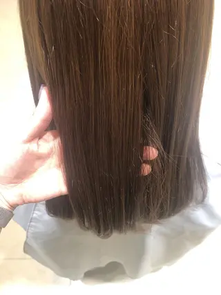 セミロング ヤマモト ミナミのヘアスタイル