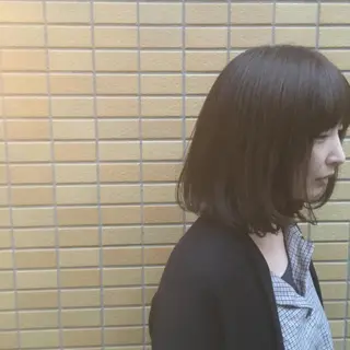 ミディアム カラー しのはら まどかのヘアスタイル