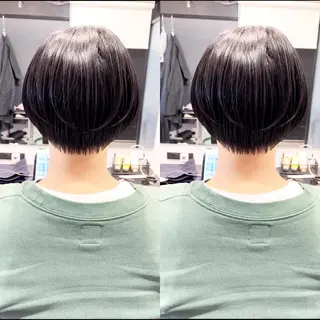 ショート ショートヘア、ボブ こやさん　コヤマのヘアスタイル