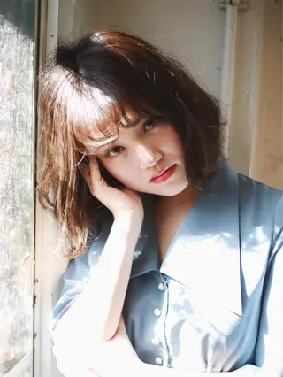 ミディアム カラー ショート・ボブ💫 シブヤトモヒロのヘアスタイル