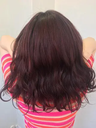 カラー ブリーチ毛縮毛矯正 👑山口のヘアスタイル