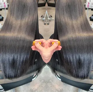 ロング 及川シゲル 髪質改善講師のヘアスタイル