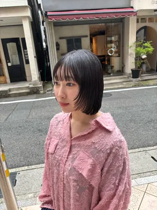 ショート 水原波津輝/ボブ /ニュアンスパーマのヘアスタイル