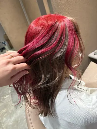 ロング hair make ONE006所属・SAoRi/カット/ ブリーチ/カラーのヘアスタイル