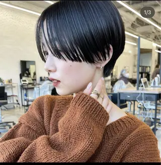 ショート 加藤木麻彩 NEROのヘアスタイル