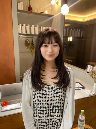 ロング カラー 🪷花屋併設🪷 山下悠月のヘアスタイル