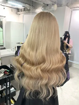 ロング sio.nail&eyebrow salon shimokitazawa2号店所属・nailist mana𖤐´-のネイルデザイン