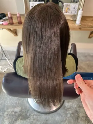 ミディアム カラー フェザーパーマ🌙 毛流れ yuzukiのヘアスタイル