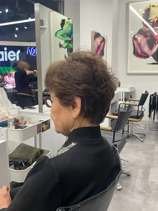 ショート カラー パーマ 🫧コウノ ミナ🫧のヘアスタイル
